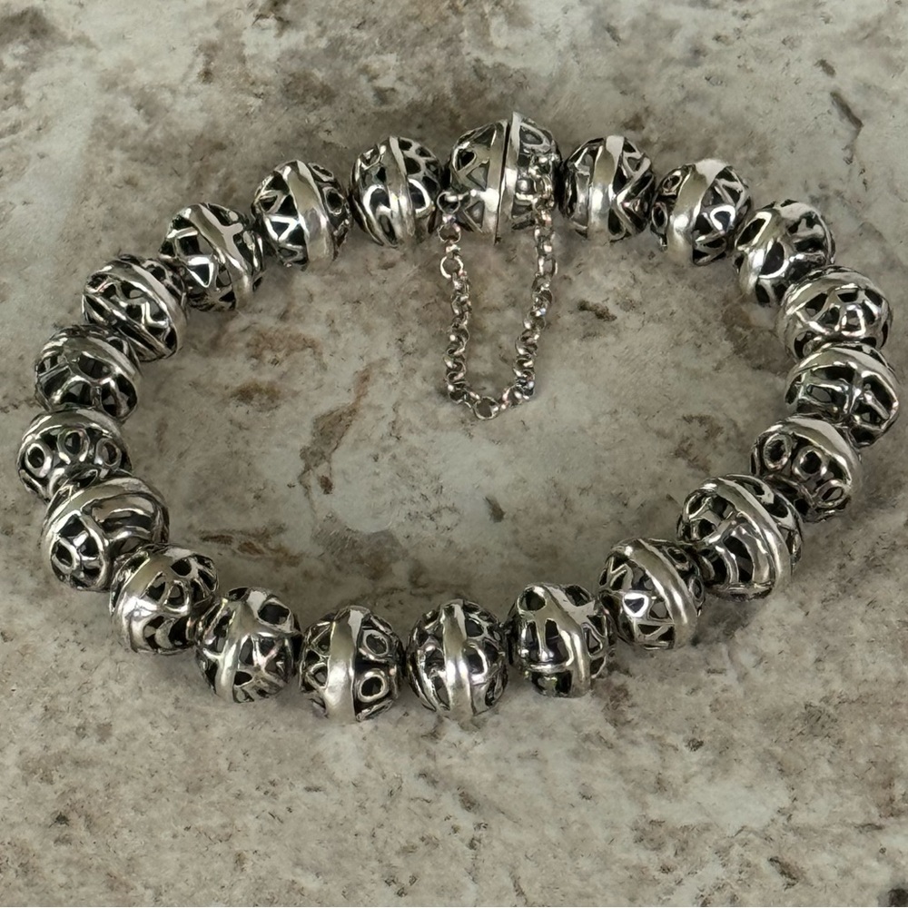 Silpada .925 Sterling Silver Hemisphere Bracelet EUC